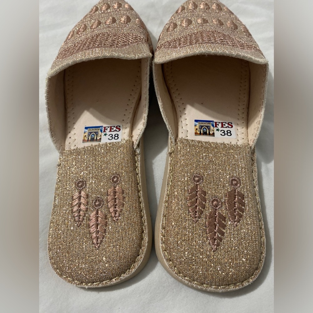 NEW Moroccan Babouche Slippers. (From Morocco) - Picture 5 of 6